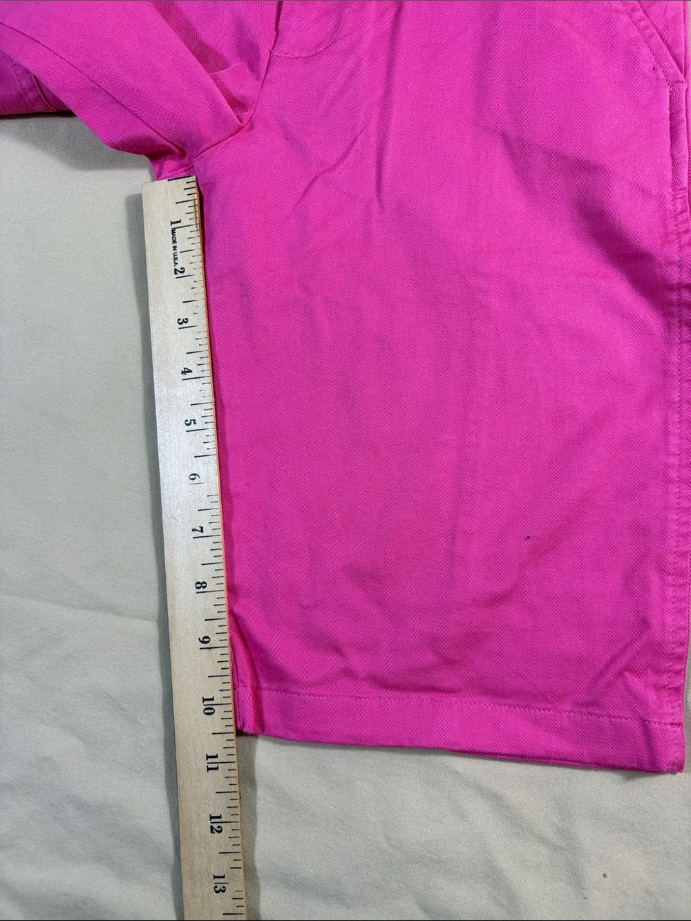 NWT Polo‎ Ralph Lauren Hot Pink Stretch Bermuda Shorts Andover Pink Sz 14 Cotton